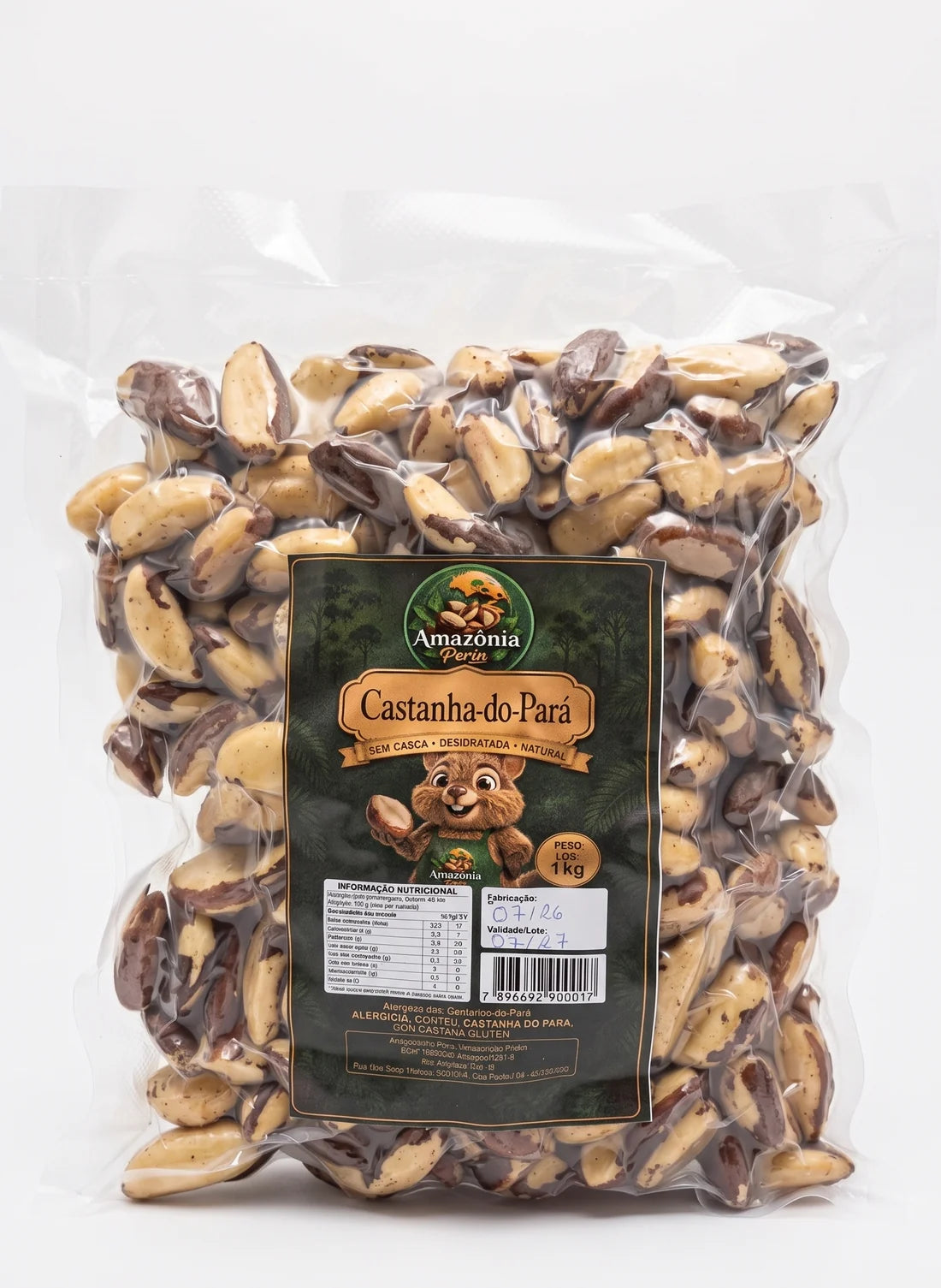 Castanha-do-Pará Amazônia Perin — pacote de 1kg