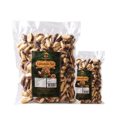 Castanha-do-Pará 1,5kg: um pacote grande e um menor